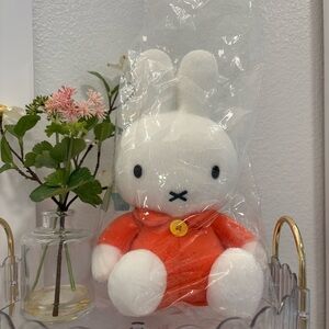 Cute Miffy Plush with Orange Dress